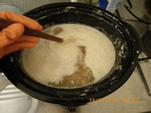Making transparent soap - dissolved