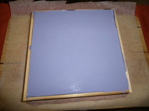 Homemade rubber silicone soap mold - poured