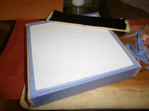 Homemade silicone rubber soap mold uncasting